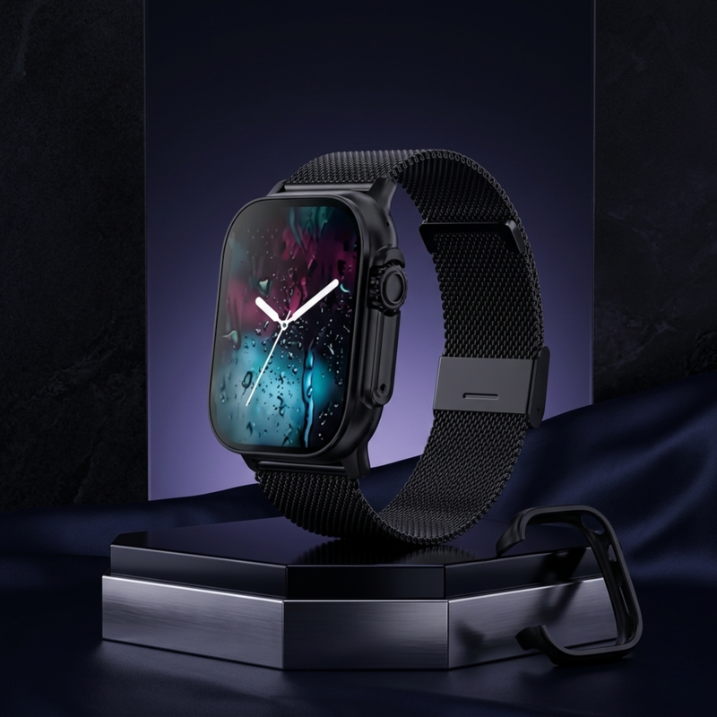 Smartwatch T900 Ultra 2, 49mm, tela AMOLED 2.3", NFC, bússola, resistente à água, compatível com Apple Watch IWO Ultra 8