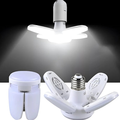Luminária LED Multifuncional Dobrável em Formato de Pétalas com Iluminação Ajustável, Design Moderno e Portátil para Casa ou Escritório