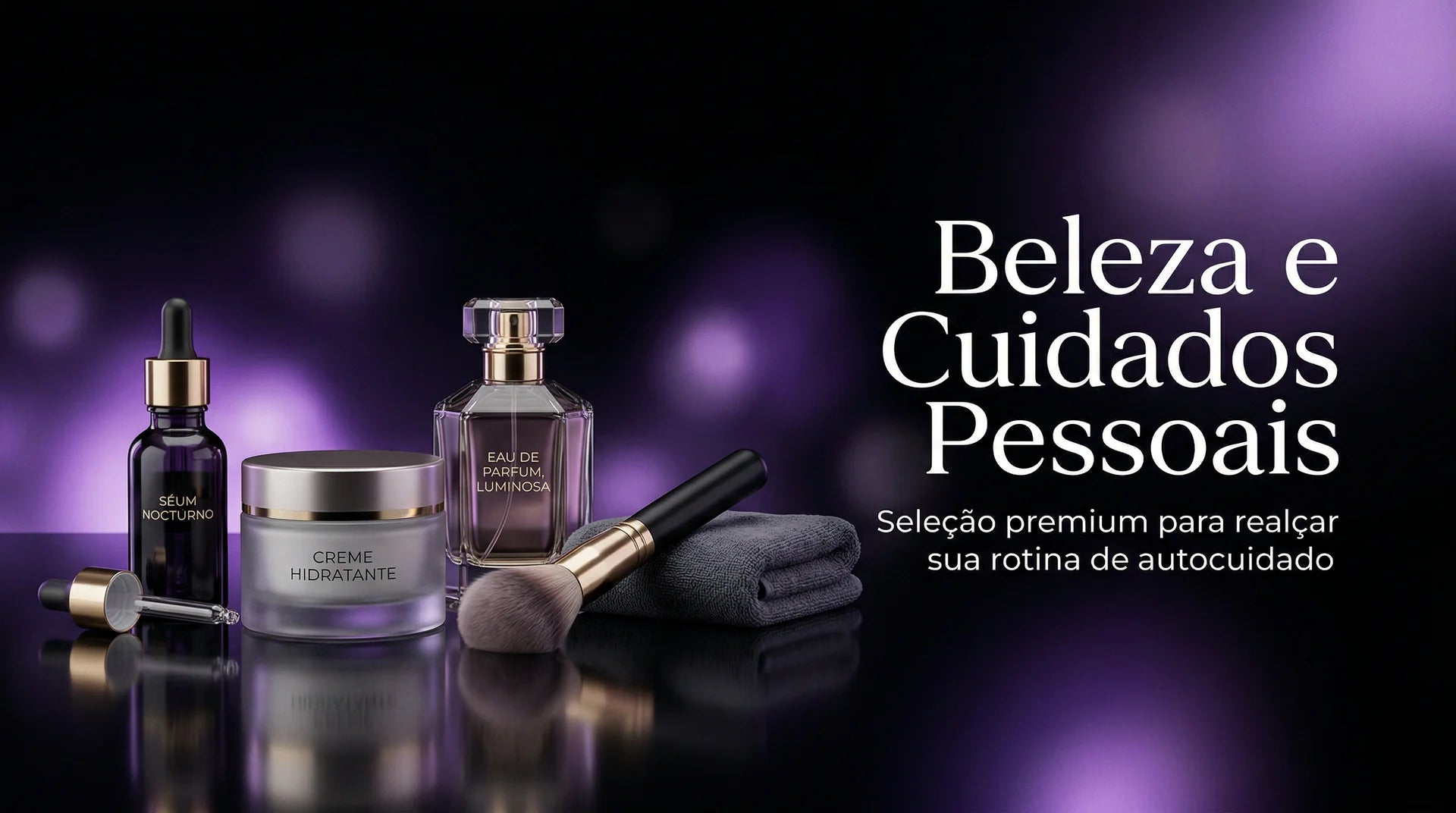 Banner da coleção Beleza e Cuidados Pessoais