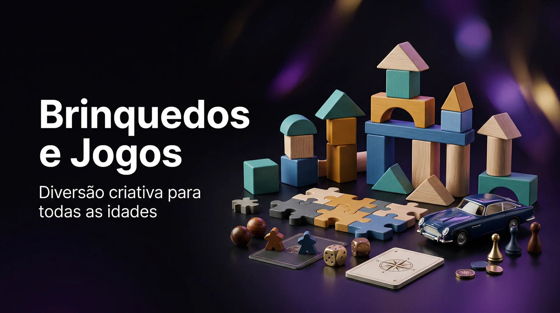 Banner da coleção Brinquedos e Jogos